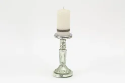 Zinia, Candlestick, Mercury Glass, S