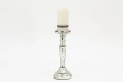 Zinia, Candlestick, Mercury Glass, L