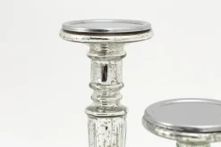Zinia, Candlestick, Mercury Glass, L